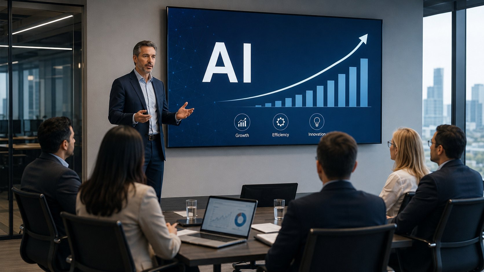 AI as a narrative for investors /uploads/ai-layoffs-boardroom.png